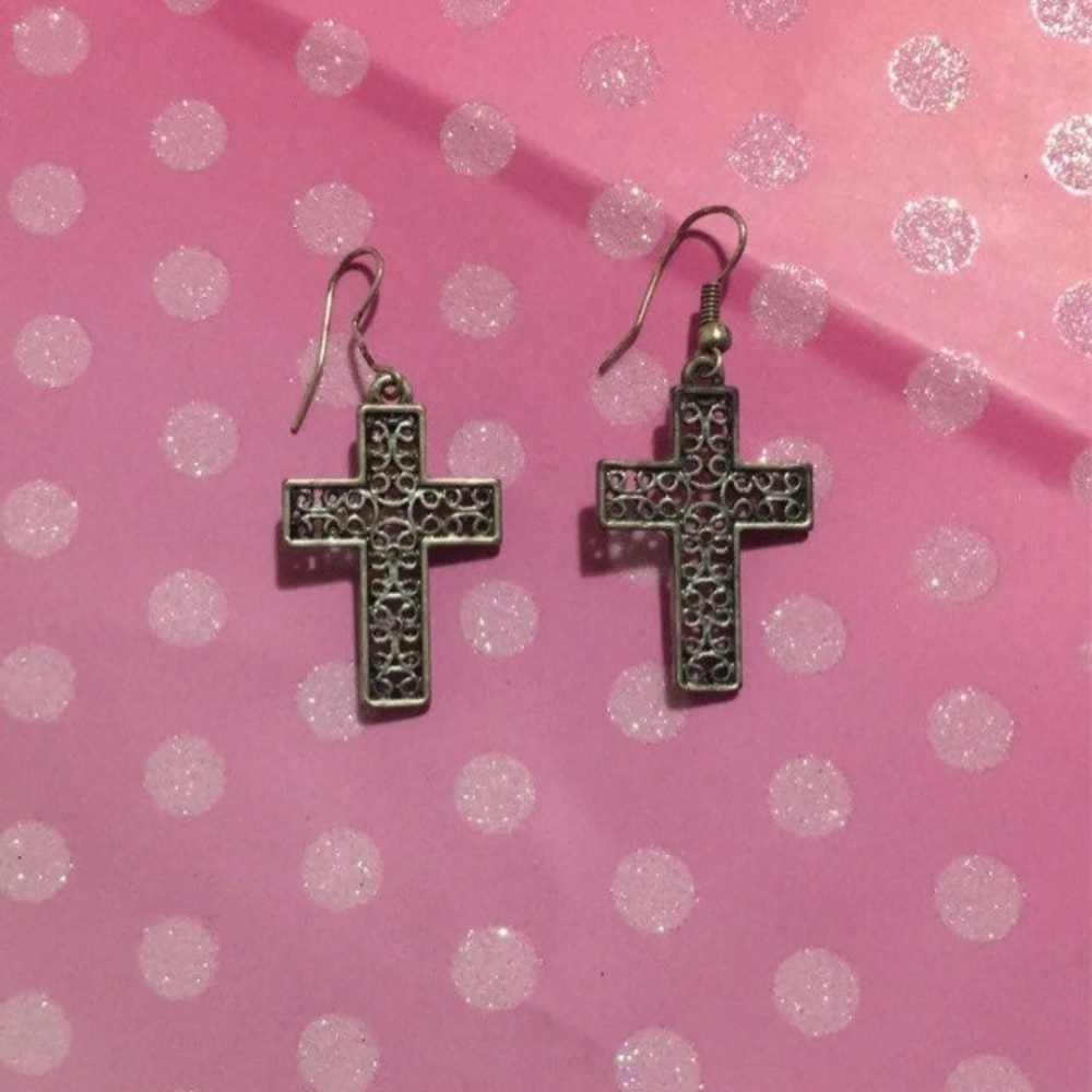 Cross earrings